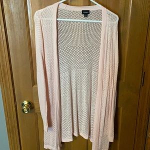 Torrid size 1 pink light weight cardigan